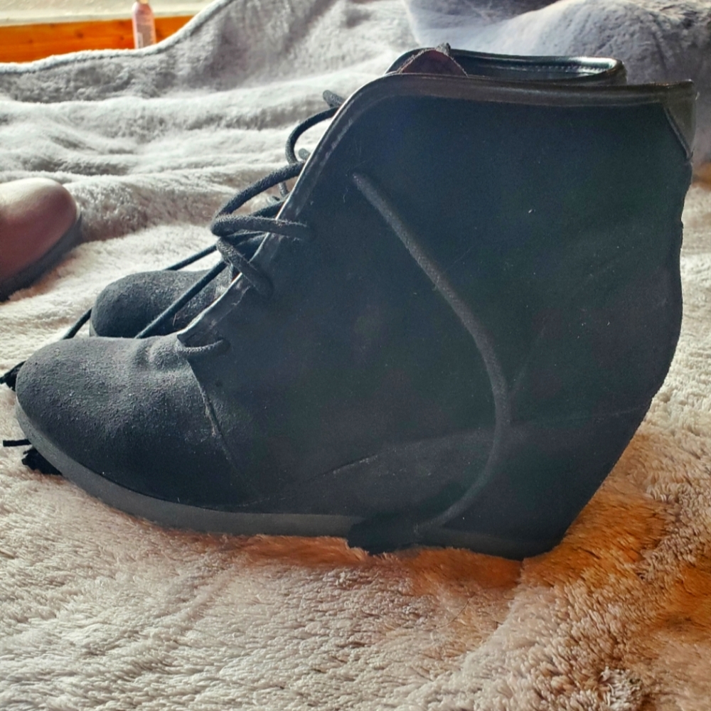 Suede Booties - Picture 2 of 3